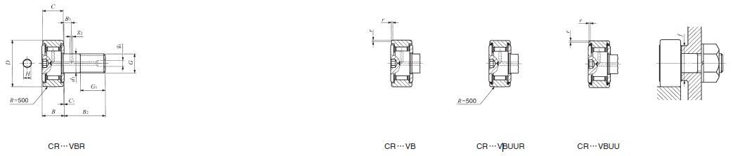 iko 英制螺栓型滚轮滚针cr32vb样本图片